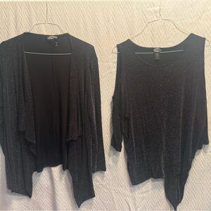 Olivers Black Shimmer Women's Cardigan Set